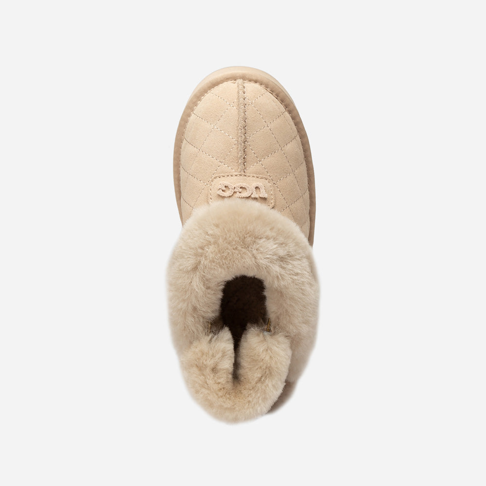 Ugg Coquette Matelassé Logo Platform Slipper (Detachable Feature)
