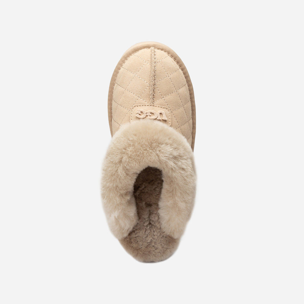 Ugg Coquette Matelassé Logo Platform Slipper (Detachable Feature)