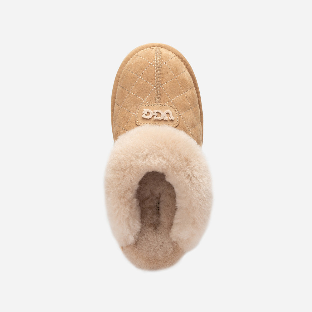 Ugg Coquette Matelassé Logo Platform Slipper (Detachable Feature)