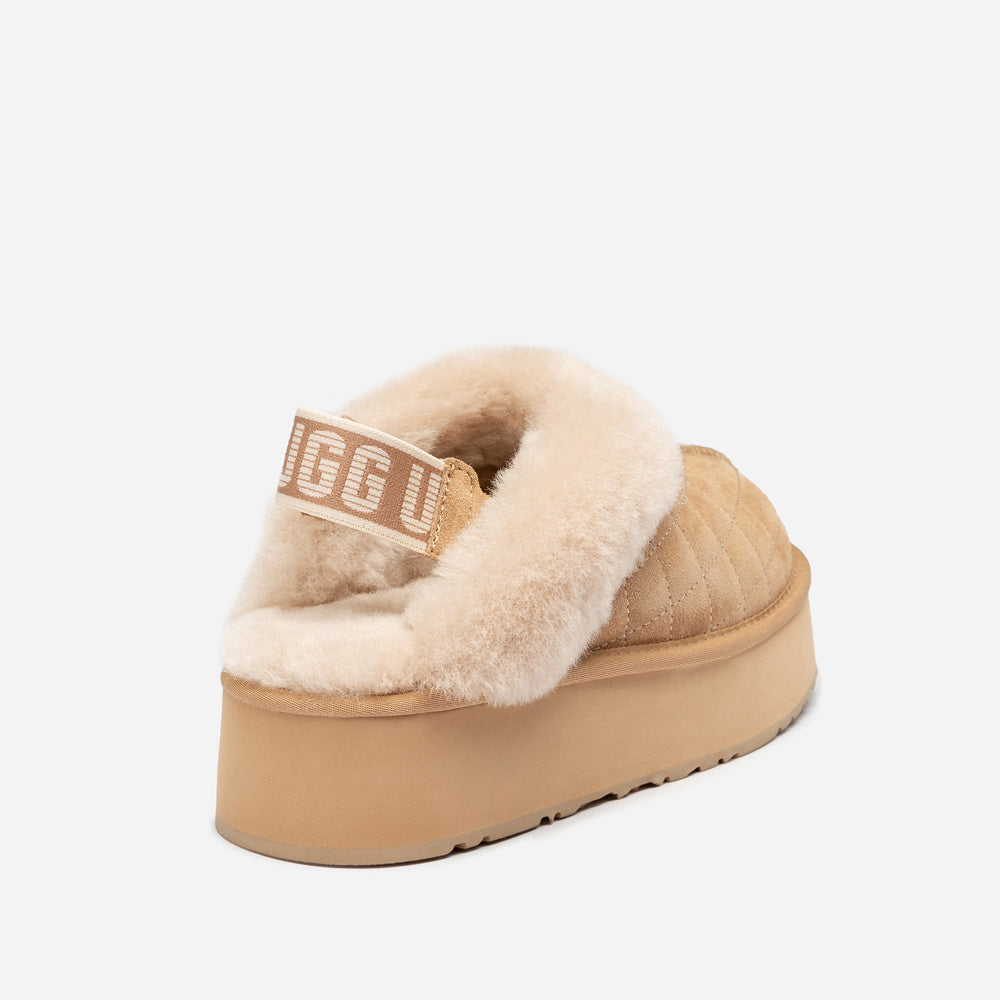Ugg Coquette Matelassé Logo Platform Slipper (Detachable Feature)