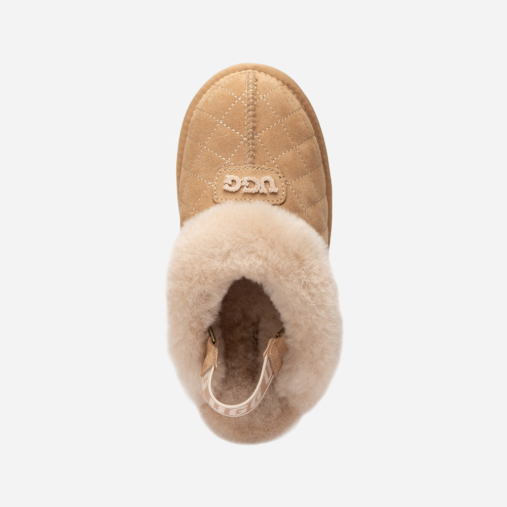 Ugg Coquette Matelassé Logo Platform Slipper (Detachable Feature)