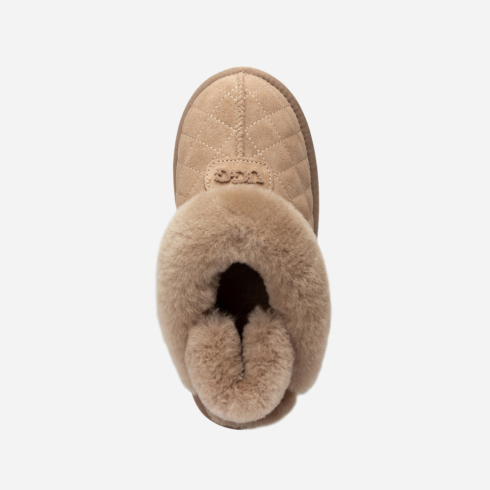 Ugg Coquette Matelassé Logo Platform Slipper (Detachable Feature)