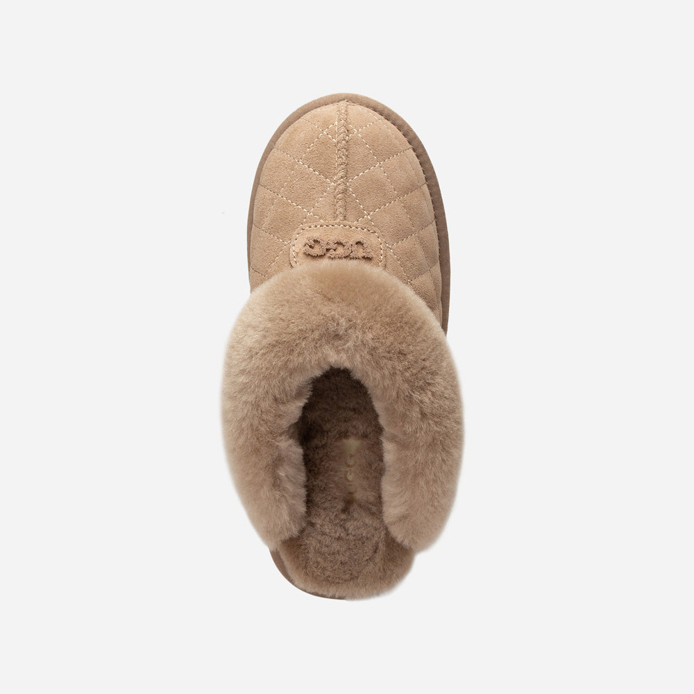 Ugg Coquette Matelassé Logo Platform Slipper (Detachable Feature)
