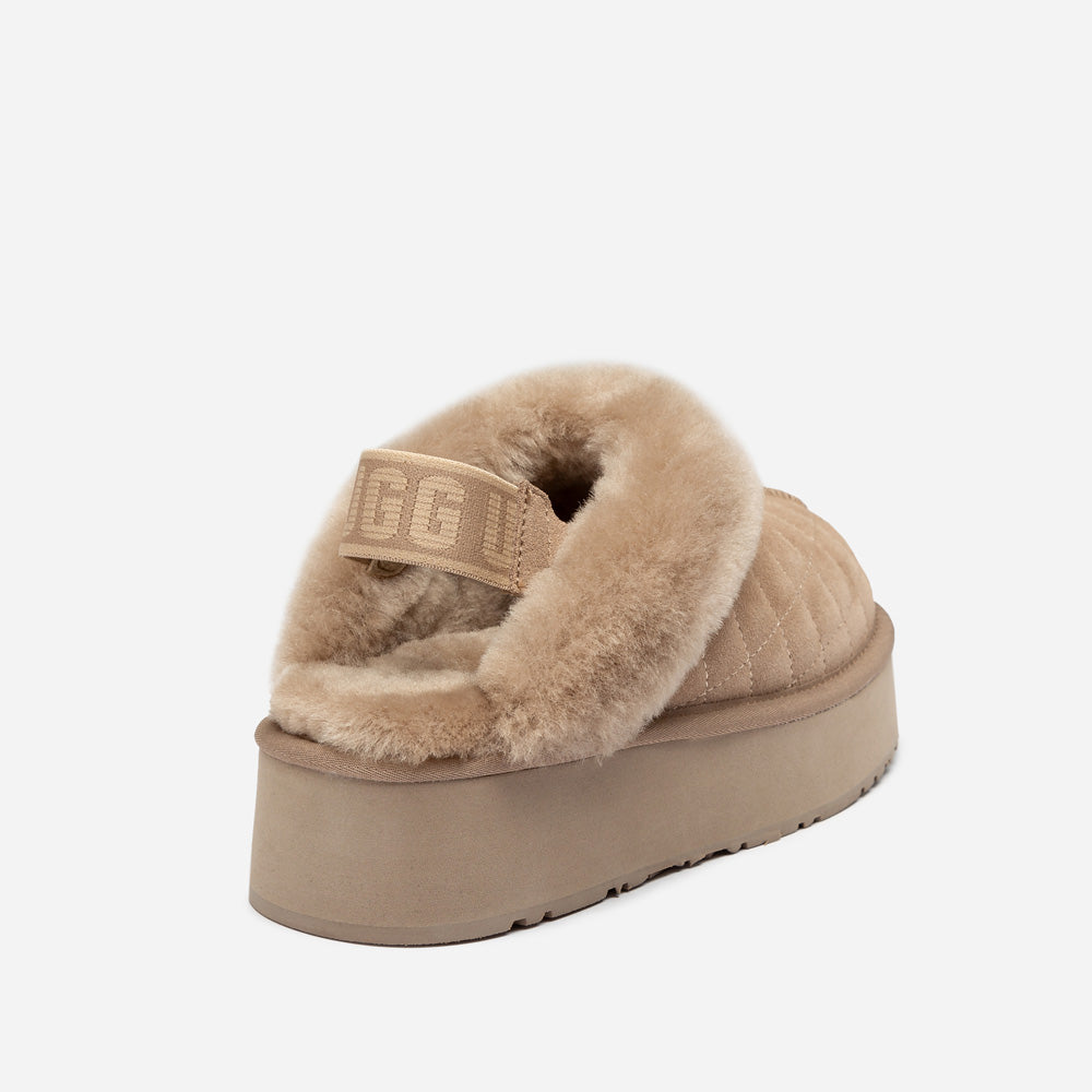Ugg Coquette Matelassé Logo Platform Slipper (Detachable Feature)
