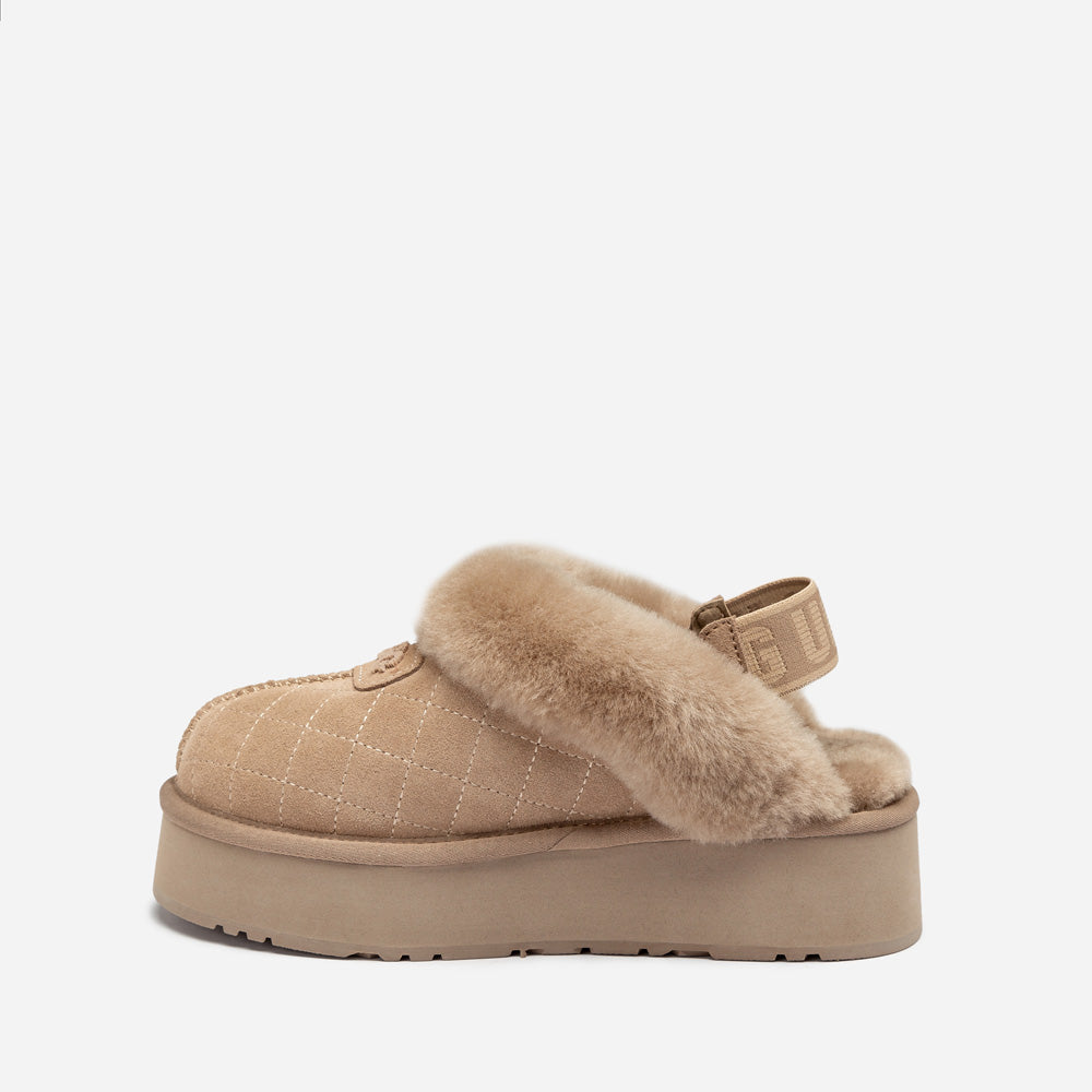 Ugg Coquette Matelassé Logo Platform Slipper (Detachable Feature)