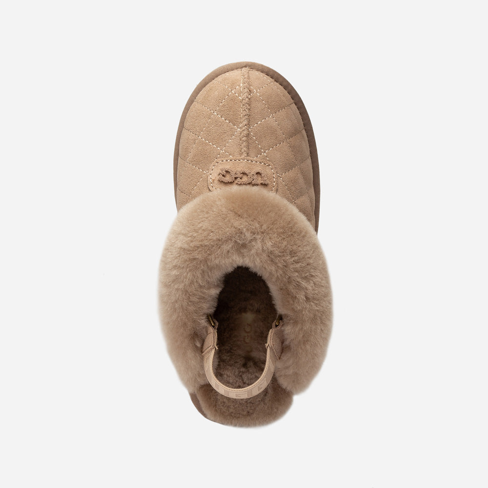Ugg Coquette Matelassé Logo Platform Slipper (Detachable Feature)