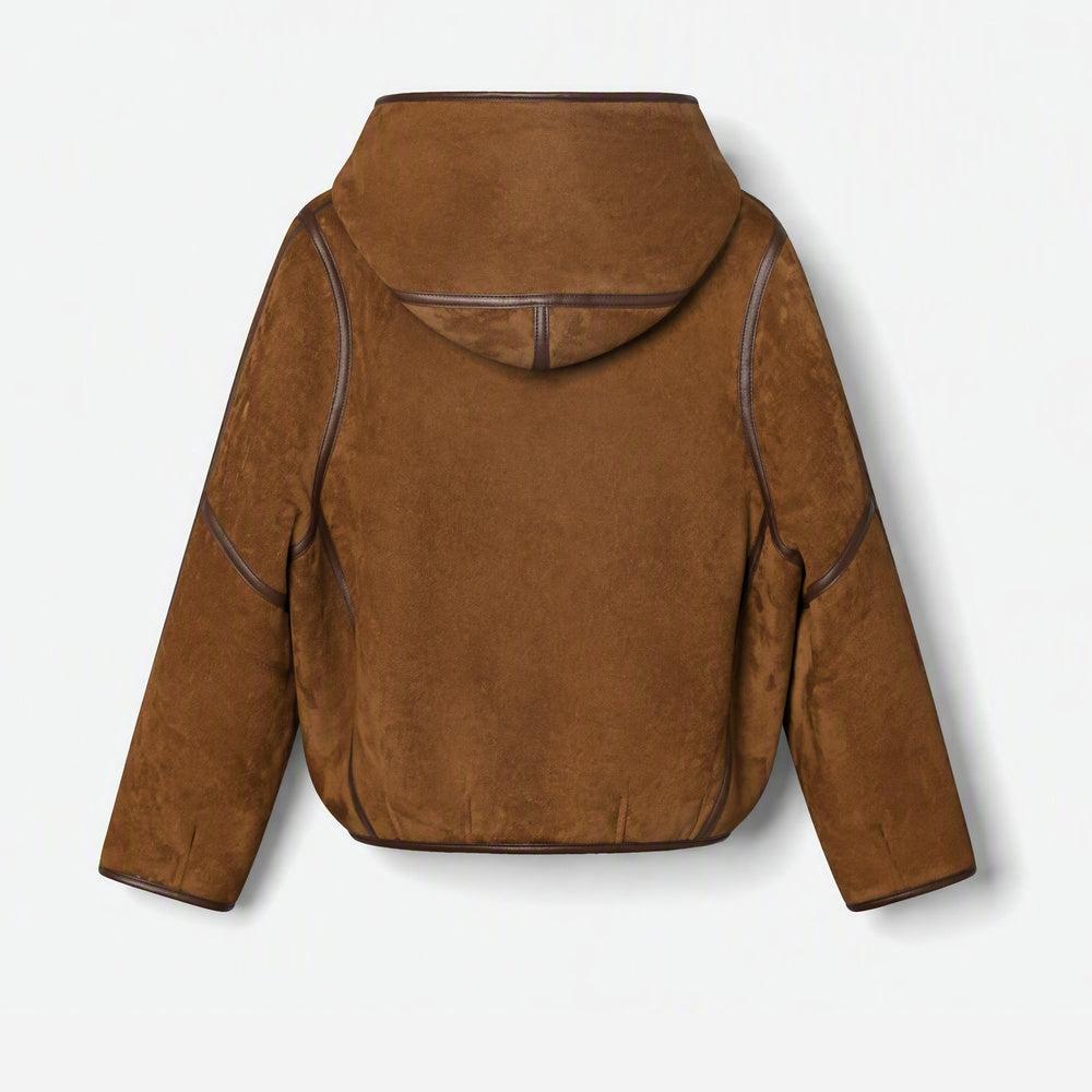 UGG Reversible Australian Wool Hooded Shearling Jacket