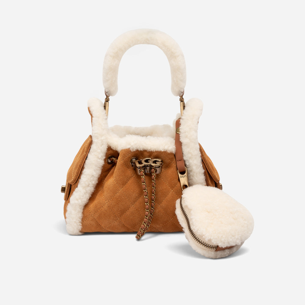 UGG Shearling Quilted Nano Bucket Bag (3-Way)
