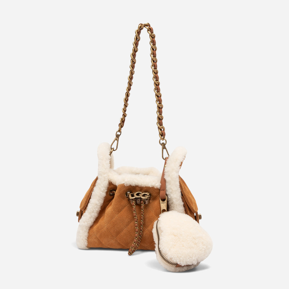 UGG Shearling Quilted Nano Bucket Bag (3-Way)