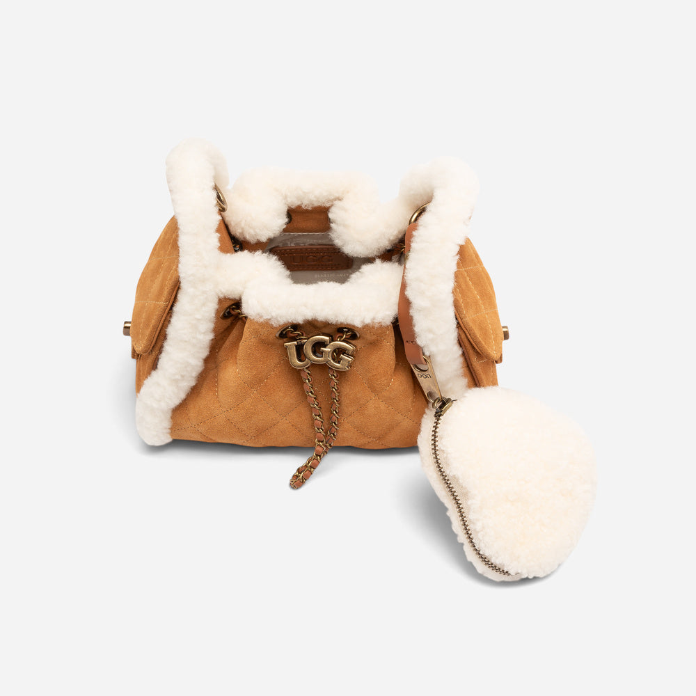 UGG Shearling Quilted Nano Bucket Bag (3-Way)