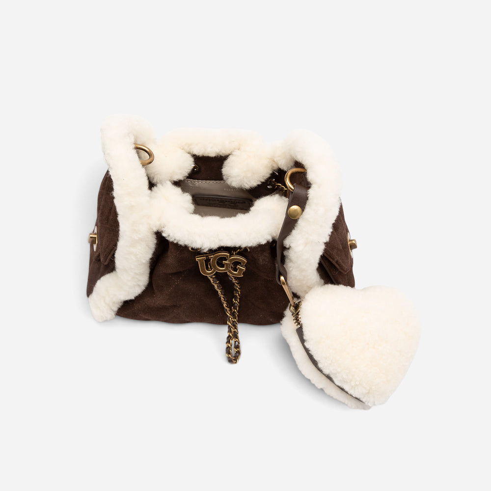 UGG Shearling Quilted Nano Bucket Bag (3-Way)