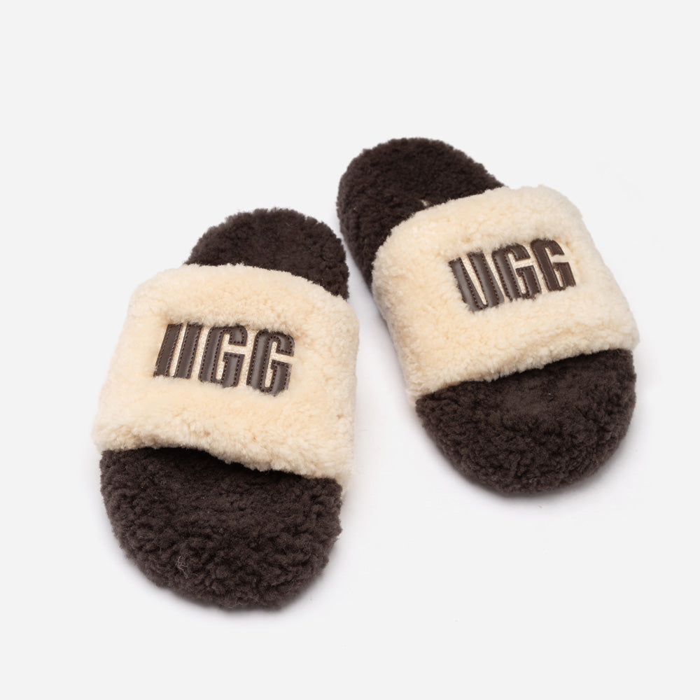 Ugg Acacia Shearling Logo Slipper