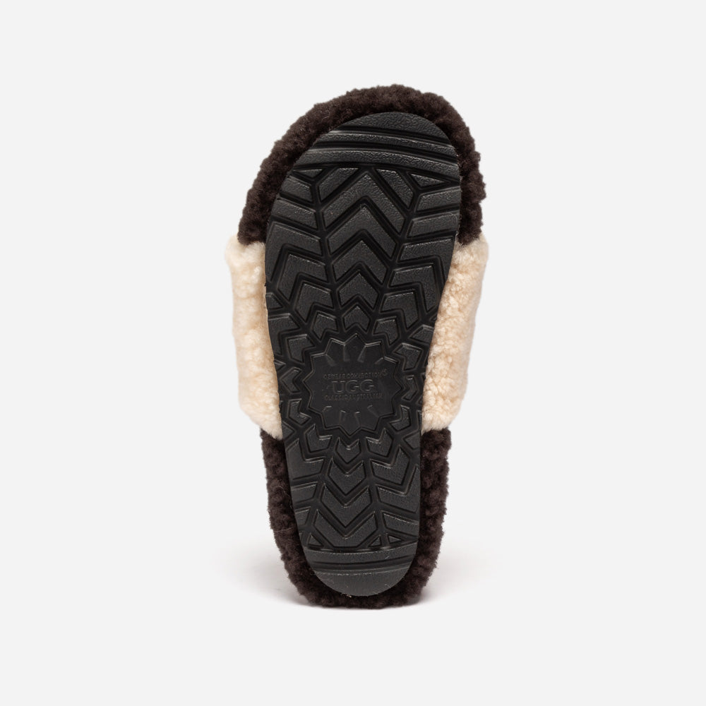 Ugg Acacia Shearling Logo Slipper