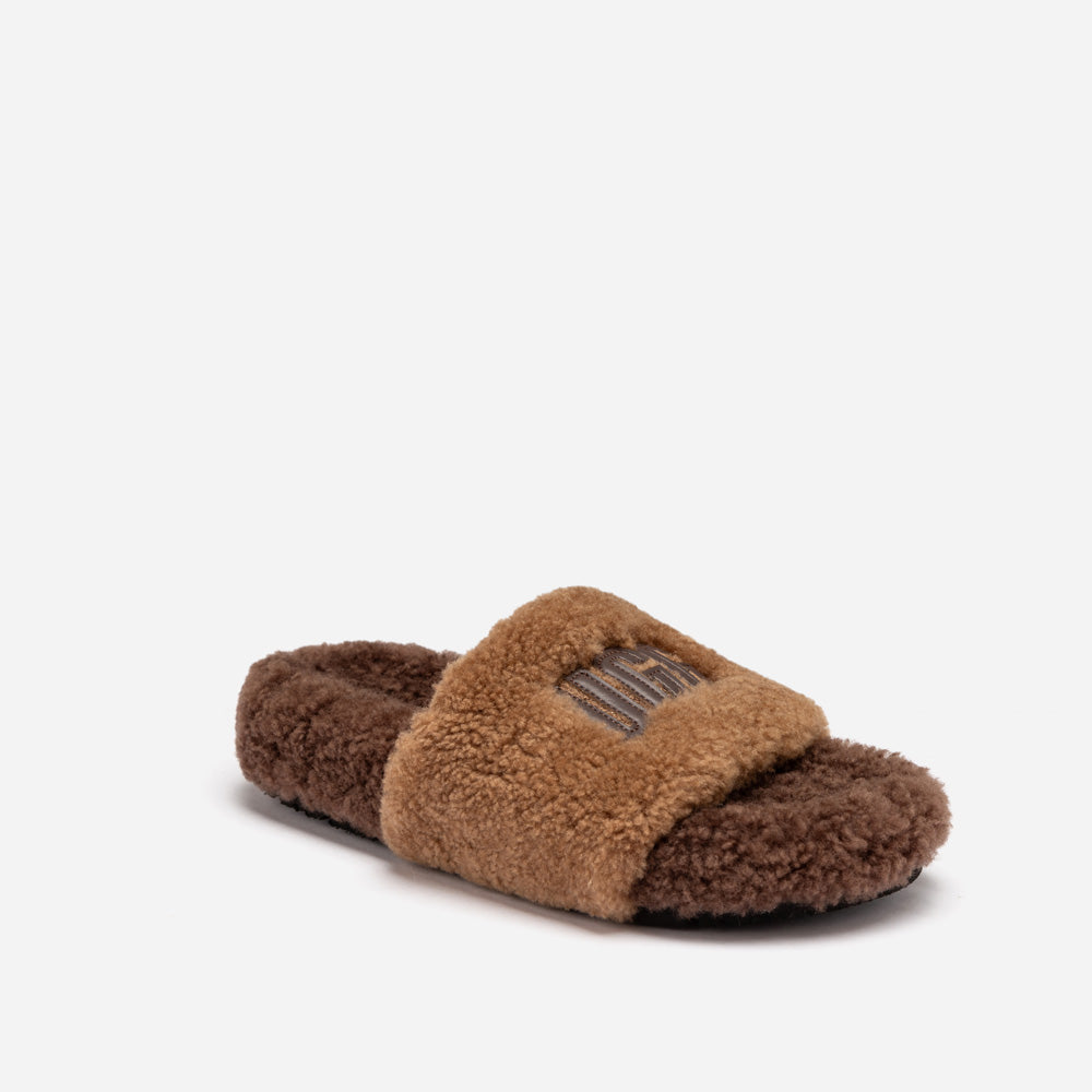 Ugg Acacia Shearling Logo Slipper