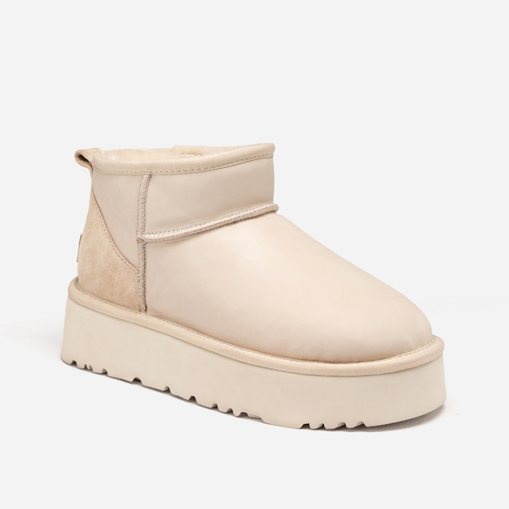 Ugg Classic Platform Ultra Mini Boot (Oiled Leather) (4.5cm)