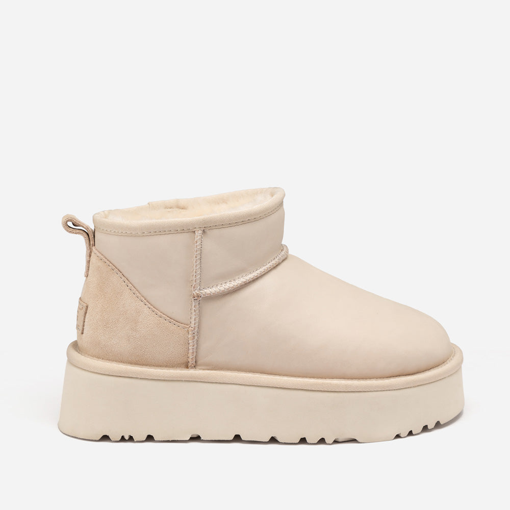 Ugg Classic Platform Ultra Mini Boot (Oiled Leather) (4.5cm)