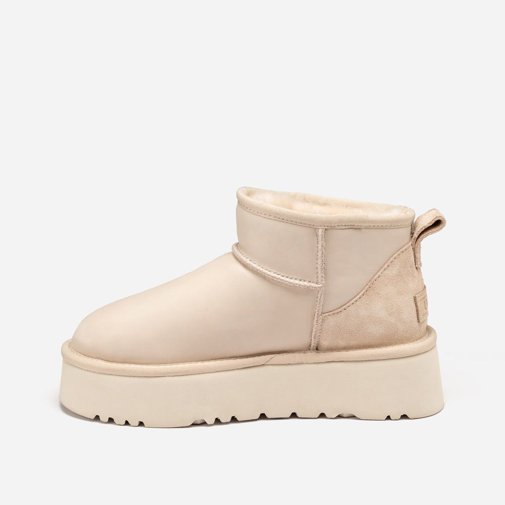 Ugg Classic Platform Ultra Mini Boot (Oiled Leather) (4.5cm)