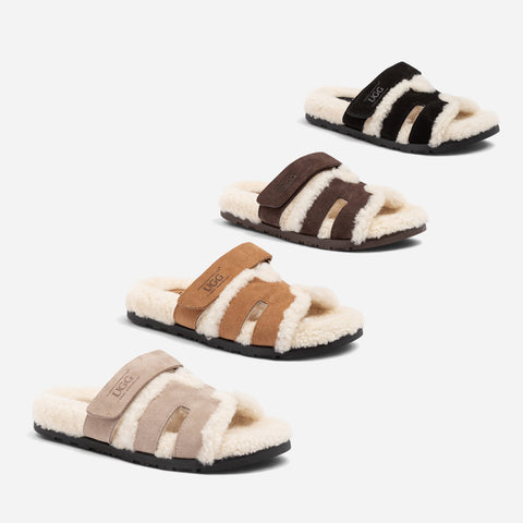UGG Double Strap Wool Slide