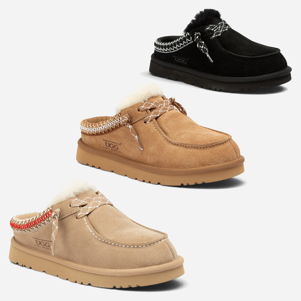 UGG Heritage Suede Sheepskin Clog