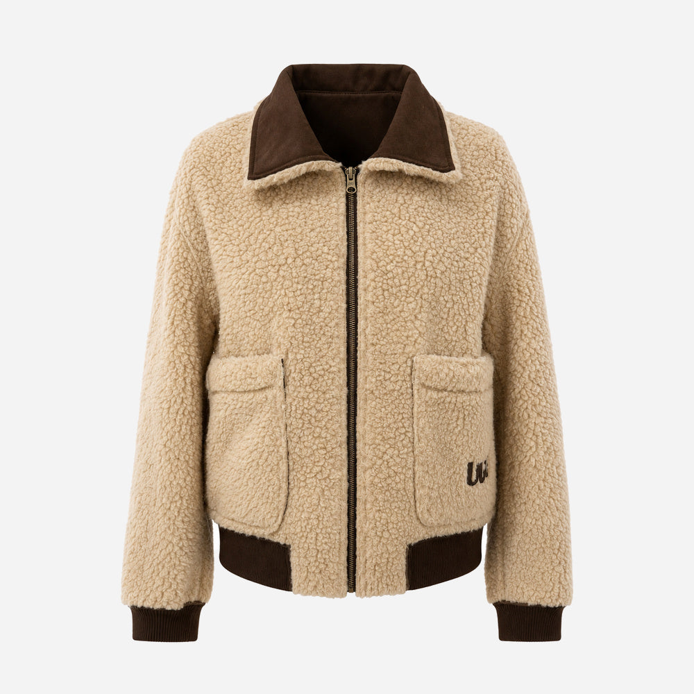 UGG Reversible Australian Wool Bomber Jacket