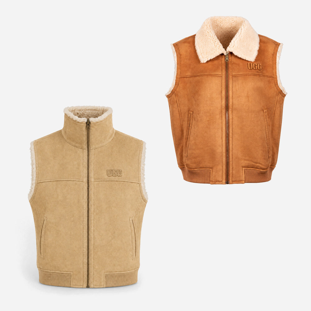 UGG Reversible Australian Wool Zip Vest