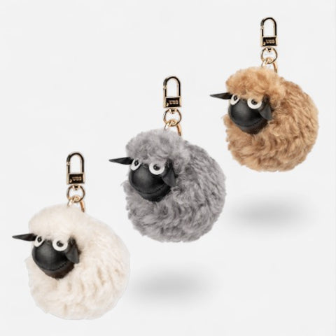 UGG Premium Genuine Wool Sheep Bag Charm<