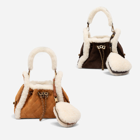 UGG Shearling Quilted Nano Bucket Bag (3-Way)