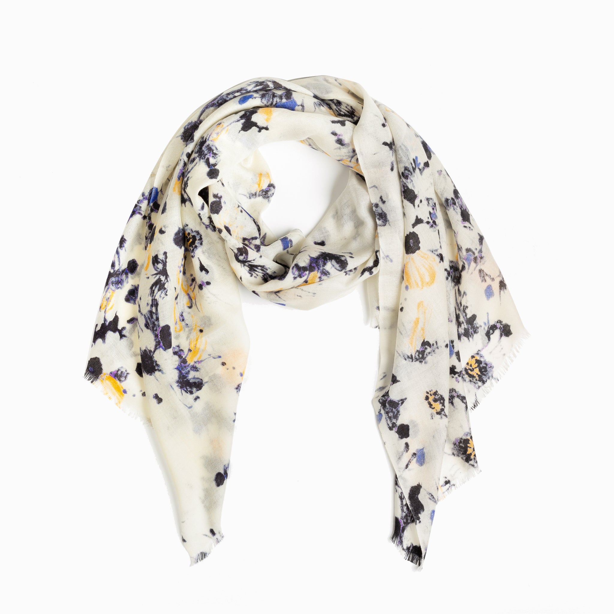 australian wool print wool scarf