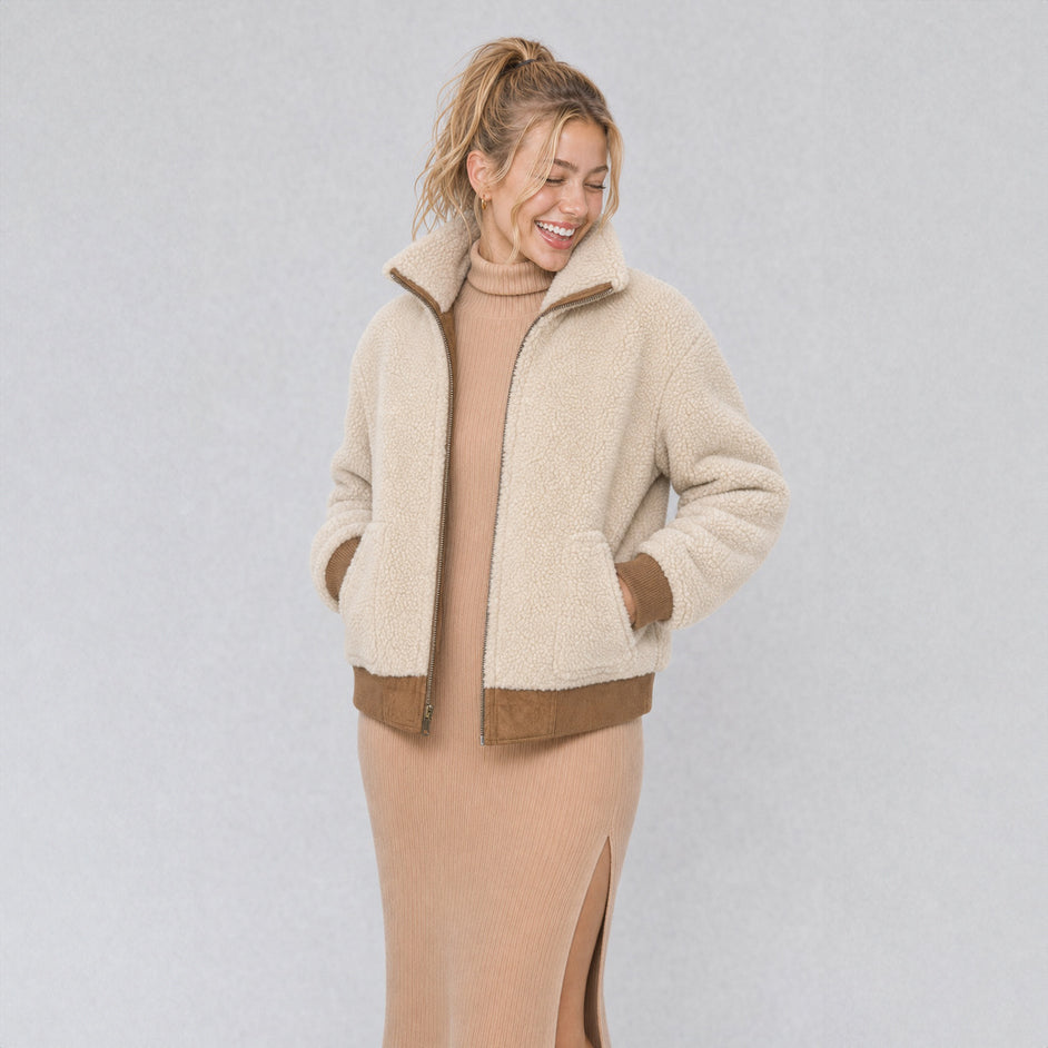 UGG Reversible Australian Wool Bomber Jacket