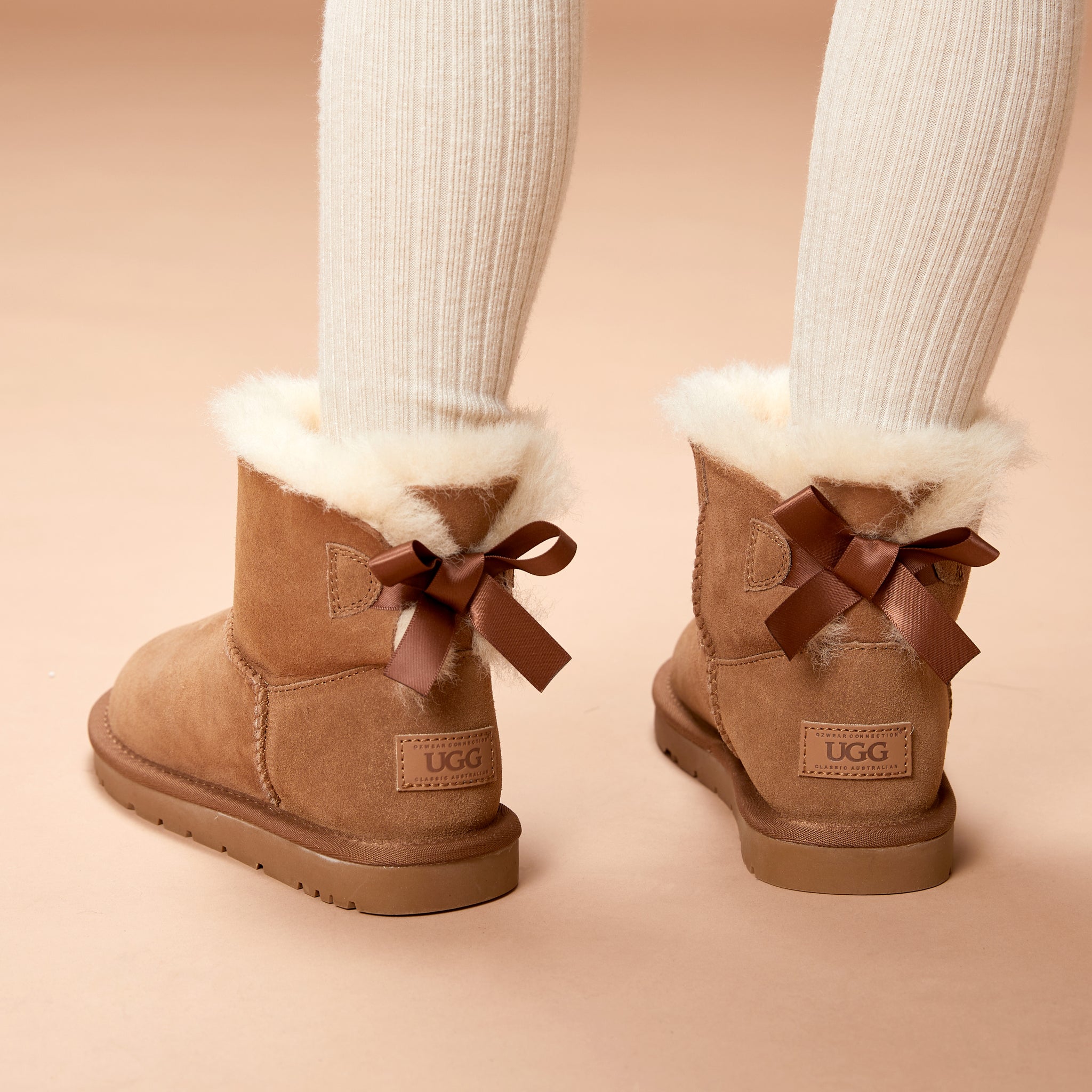 Ugg Kids Bailey Bow Boots (Water Resistant)