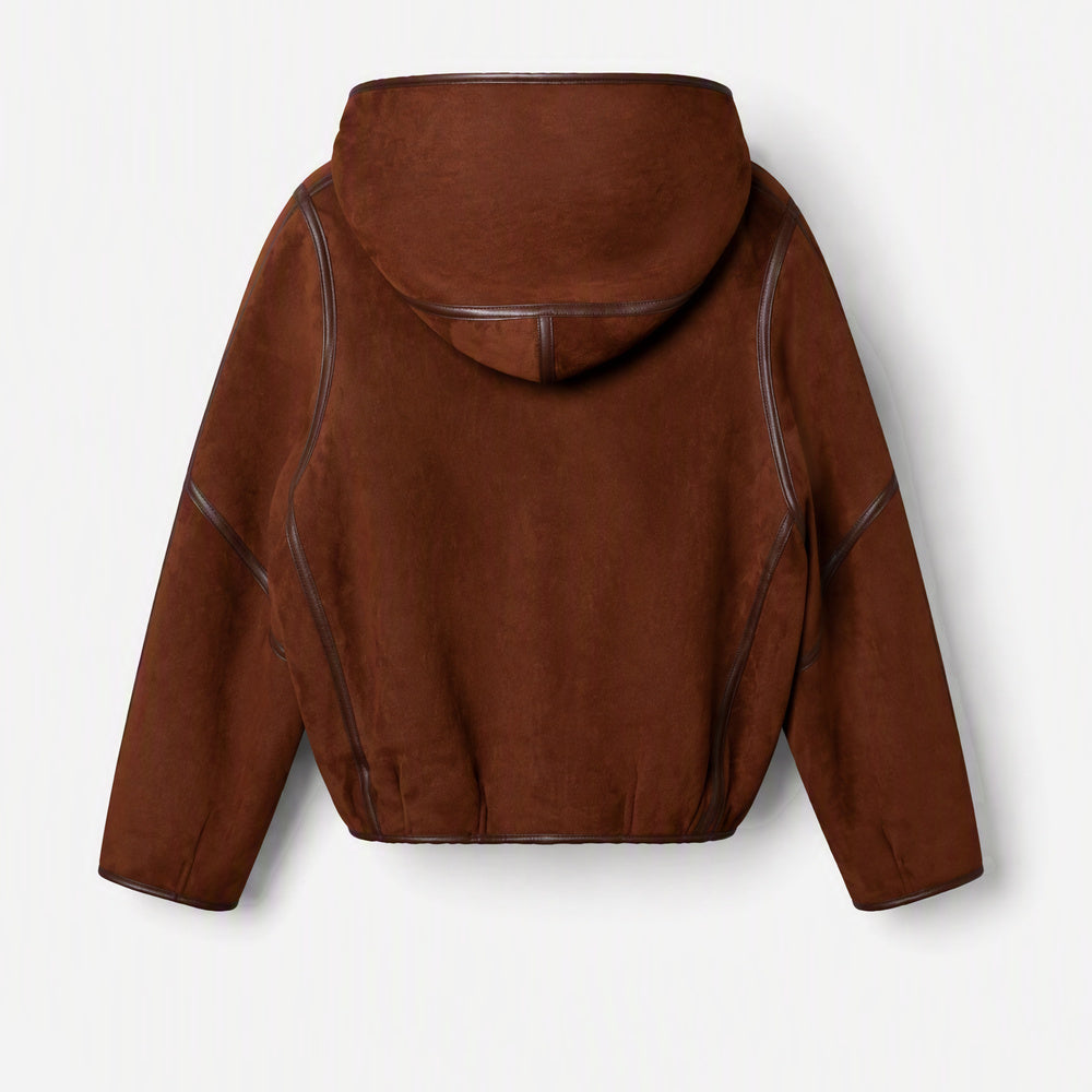 UGG Reversible Australian Wool Hooded Shearling Jacket
