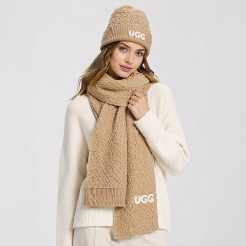 UGG Premium Cashmere Blend Basket Weave Scarf