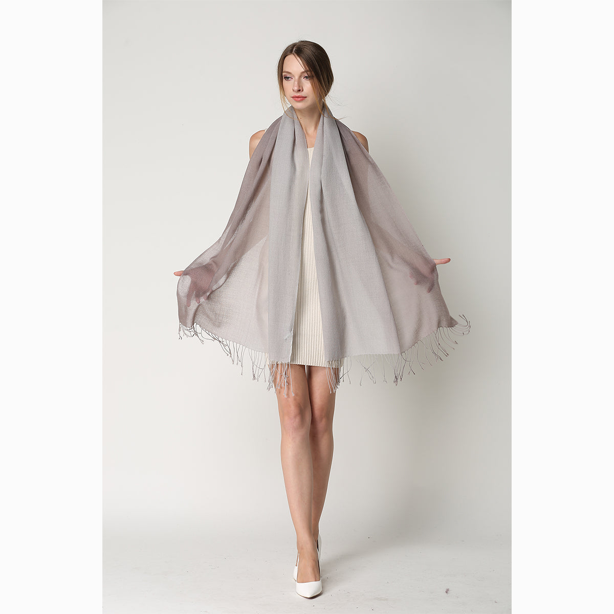 merino wool tie dye wool scarf