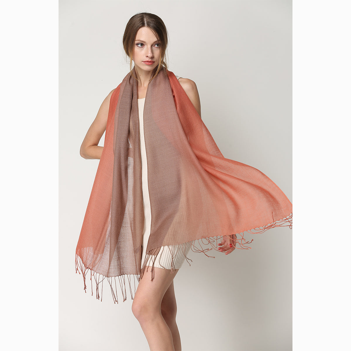 merino wool tie dye wool scarf