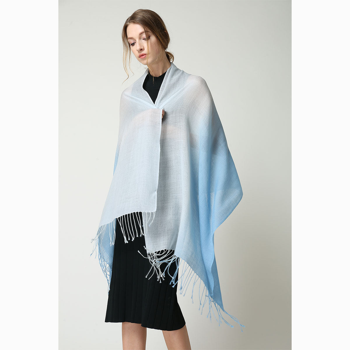 merino wool tie dye wool scarf