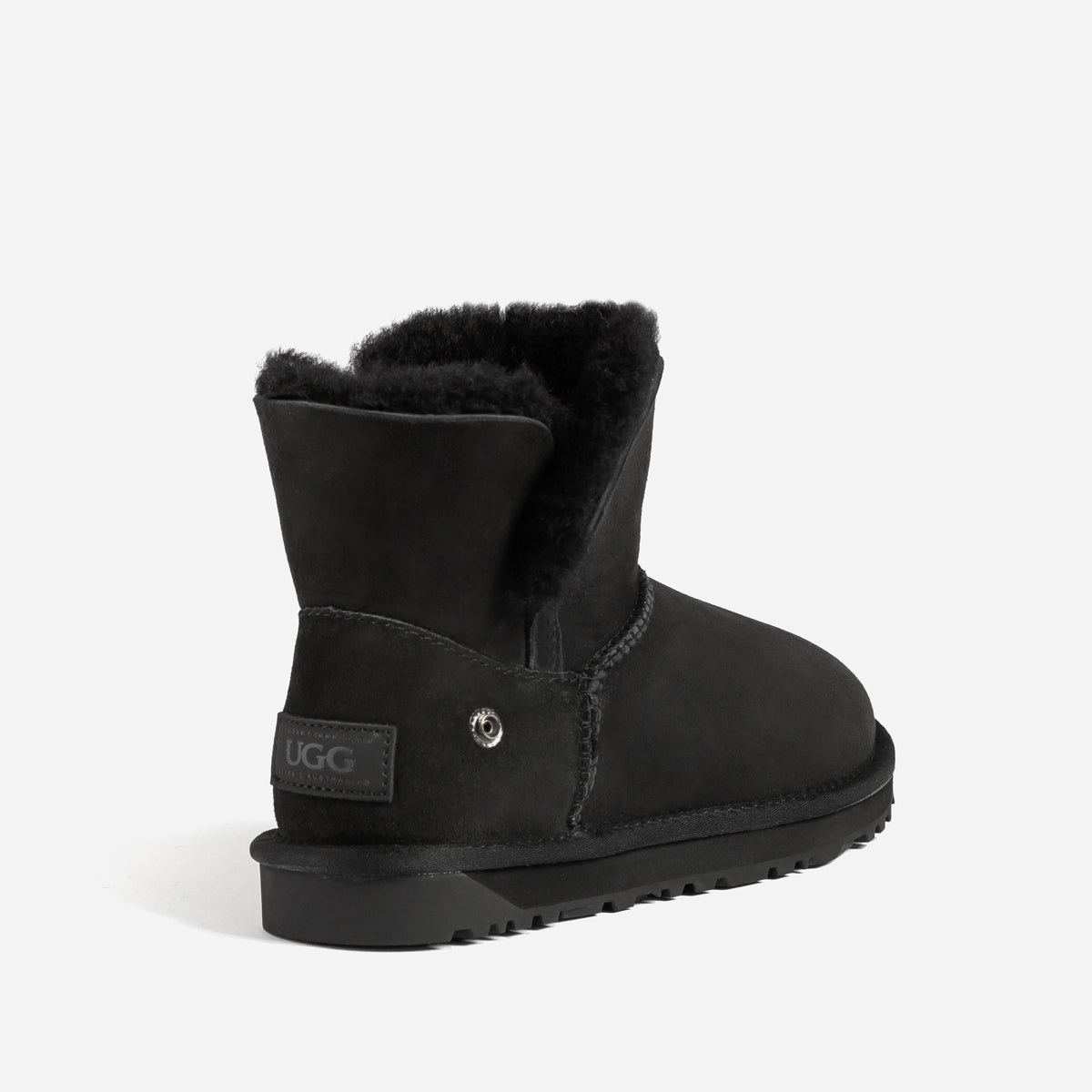 Black ugg deals mini boots
