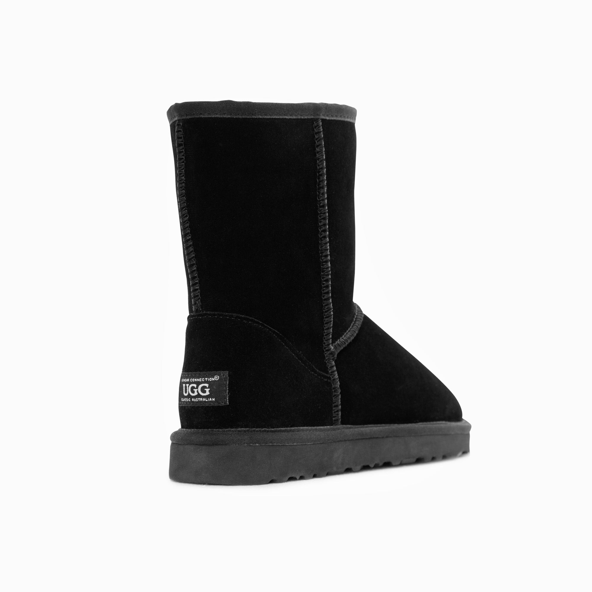 UGG® AUSTRALIA NOIRA Black LEATHER SHEEPSKIN BOOTS UK 5.5 / 38 RRP £235  1001733