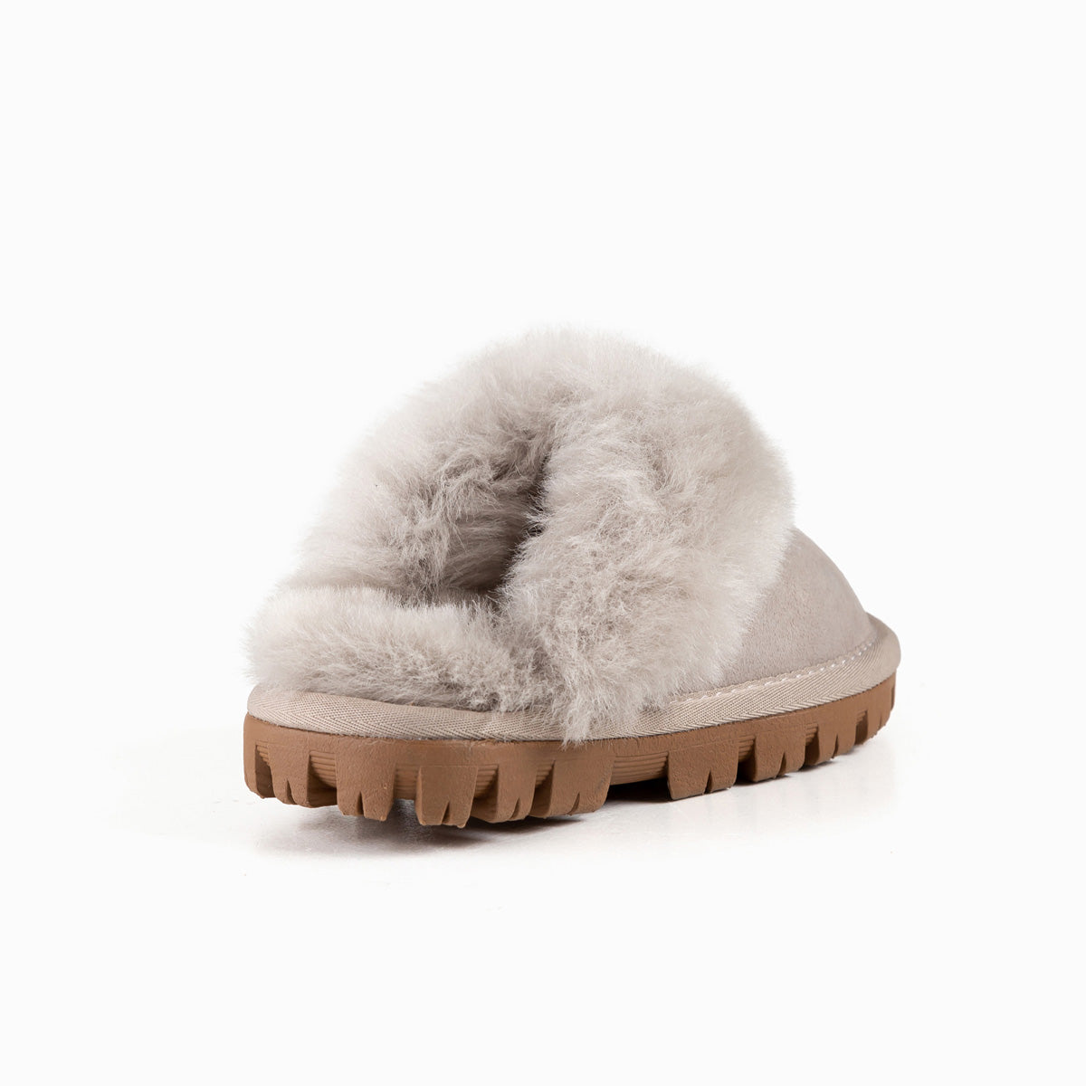 Grey ugg fuzzette slippers cheap