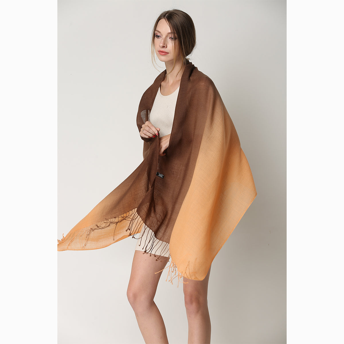 merino wool tie dye wool scarf