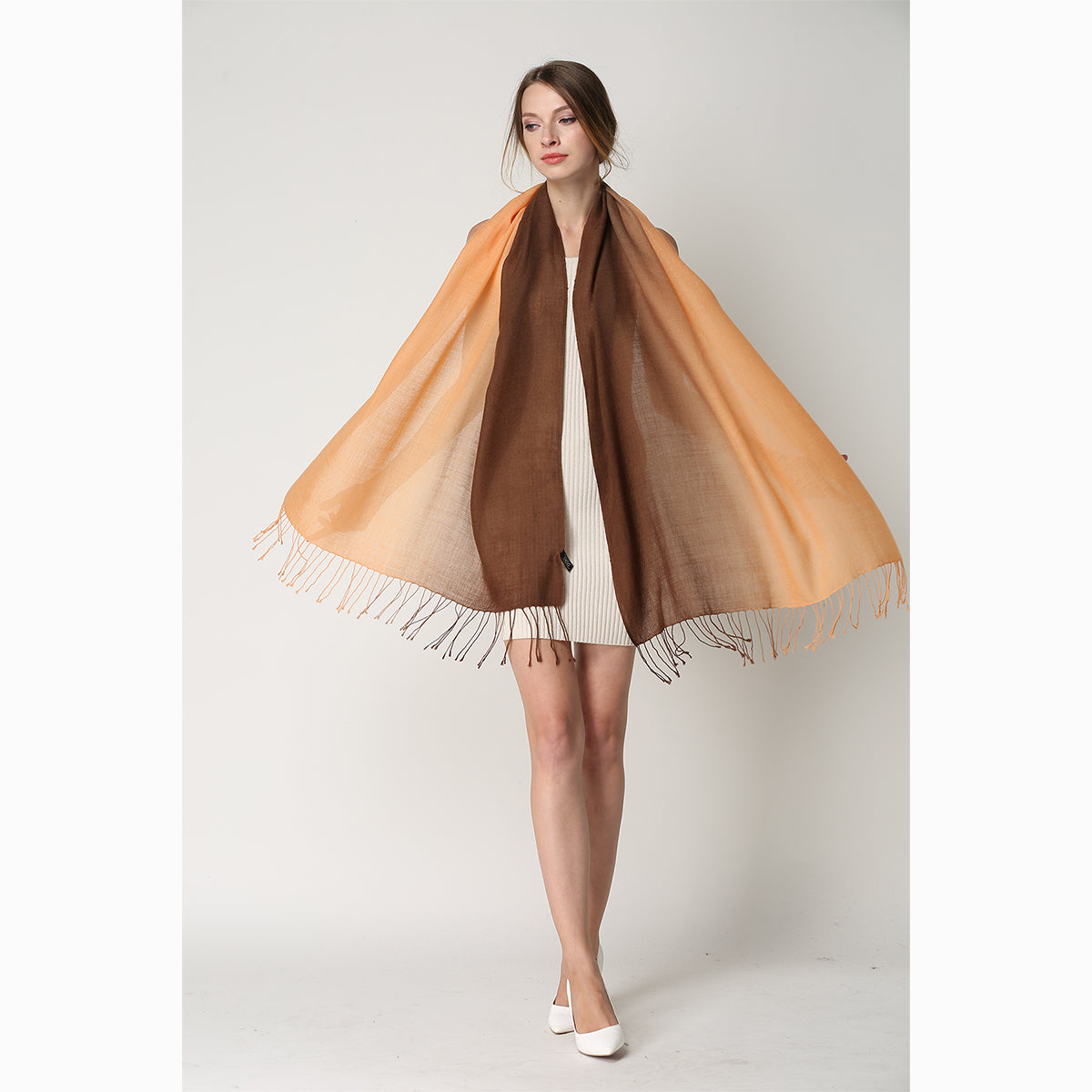 merino wool tie dye wool scarf
