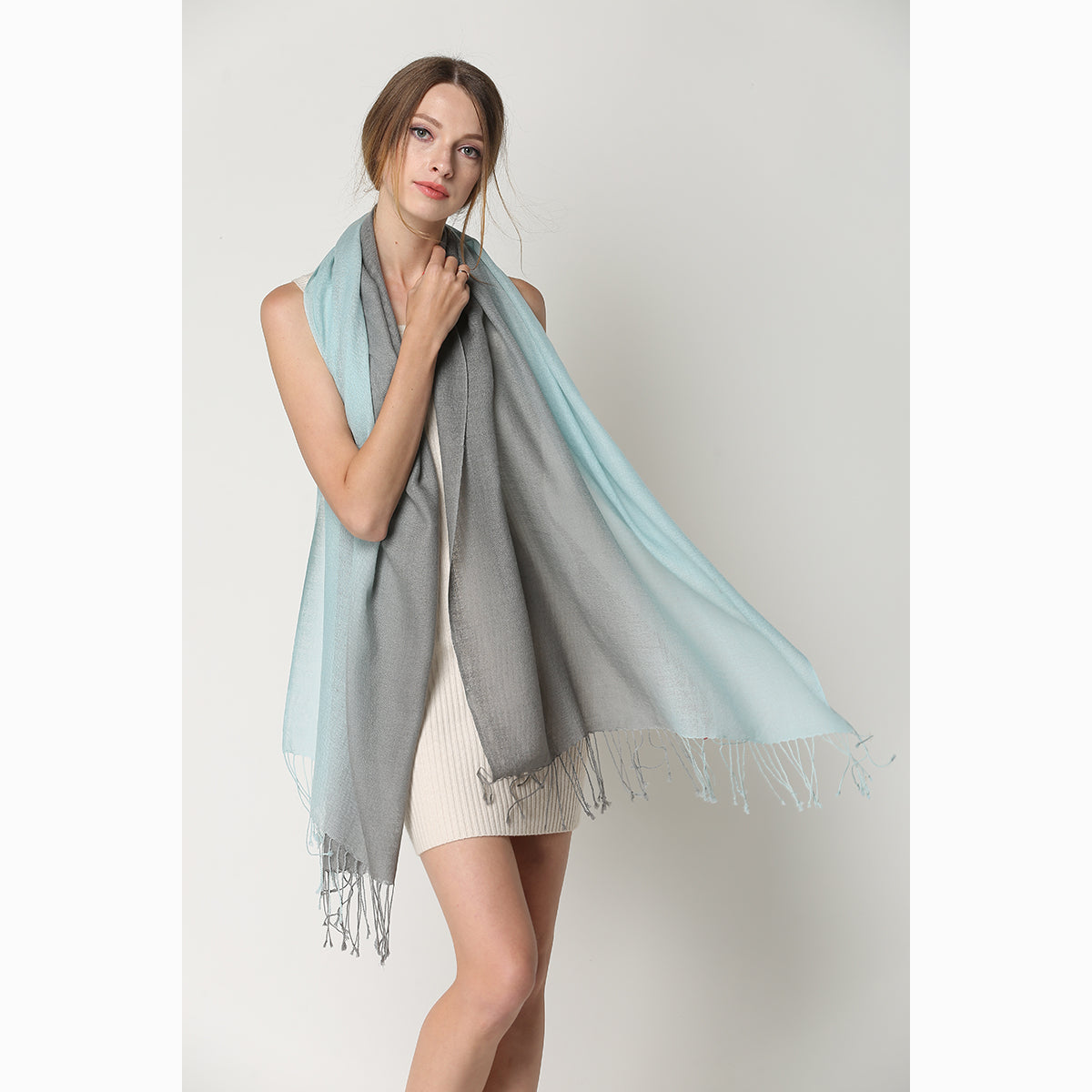 merino wool tie dye wool scarf