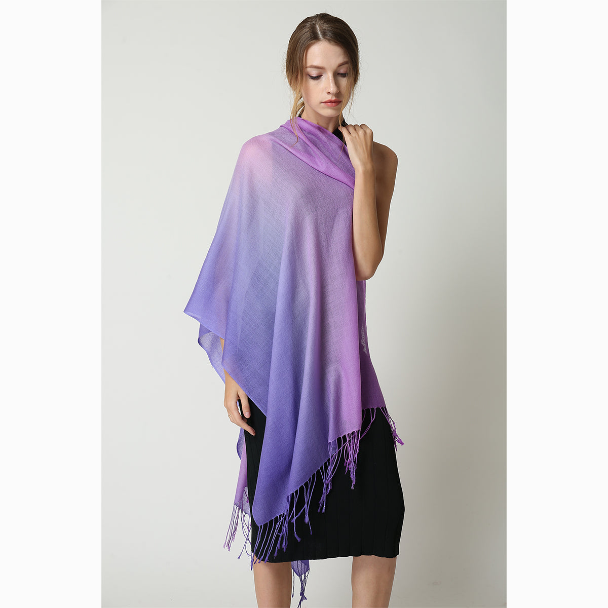 merino wool tie dye wool scarf