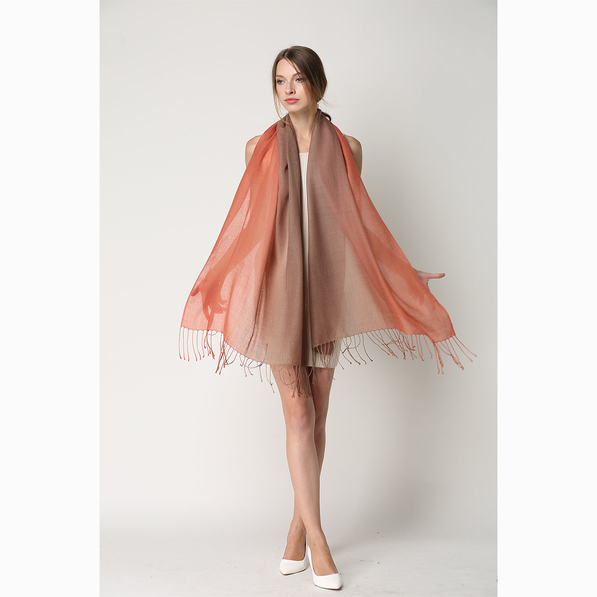 merino wool tie dye wool scarf
